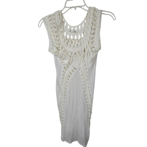 Cottagecore Feminine Romantic Crochet Y2K Tank Clubbing Feminine Romantic Boho S - Picture 1 of 12